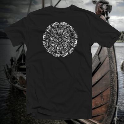 Valhalla #1 ΒΑΜΒΑΚΙΚΟ T-SHIRT Σκανδιναβικό Βίκινγκ Ρούνα Σάξονας Φύλακας Μαγεία Παγανιστικό Σύμβολο Unisex T-Shirt