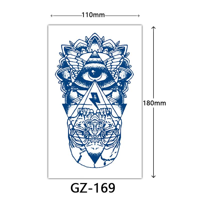 Herbal Semi-Permanent Tattoo Sticker, Animal English Totem Tattoo Sticker, Sweat-Proof Waterproof Tattoo