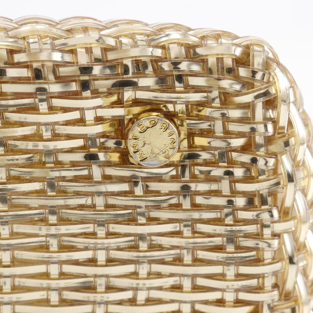 ANTEPRIMA Intreccio Small Handbag gold Wire Cord Women Used