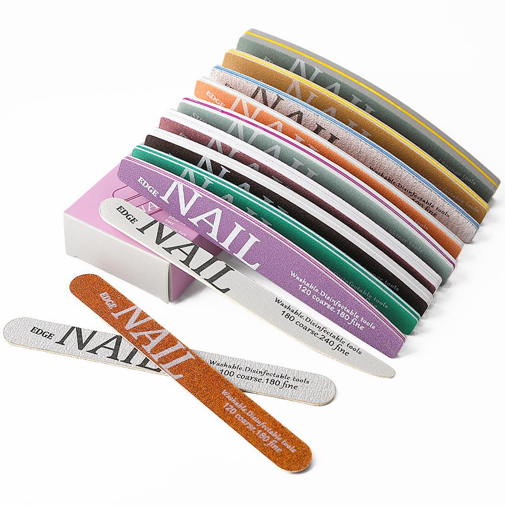 Non-shedding Washable Double-sided Nail File for Polishing and Sanding