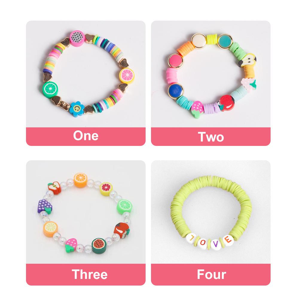 Diy Soft Pottery Set, Soft Pottery Pieces, Soft Pottery, Colored Letter Beads, Woven Bracelets, Necklaces, Earrings, Loose Beads.