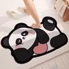 Cute Panda Diatom Mud Bathroom Cushion Toilet Shower Absorbent Foot Mat Toilet Door Quick Drying Mat