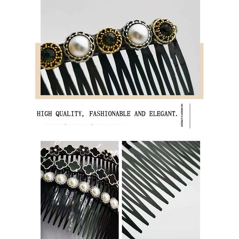 Pente, Inserir, Pente, Franja, Cabelo antiderrapante, Grampo de cabelo, Cabelo quebrado, Faixa de cabelo Faixa de cabeça Grampo de cabeça