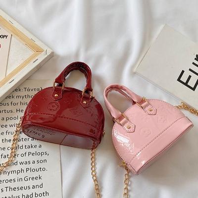 Kids Fashion Handbag PU Mini Shoulder Bag Small Satchel Coin Wallets Little Girls Chain Crossbody Bag