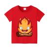 Movie Howl's Moving Castle Kids T Shirt Howell Jenkins Calcifer Short Sleeve Tee for Boy Girl Cartoon Anime Tops Summer Clothes