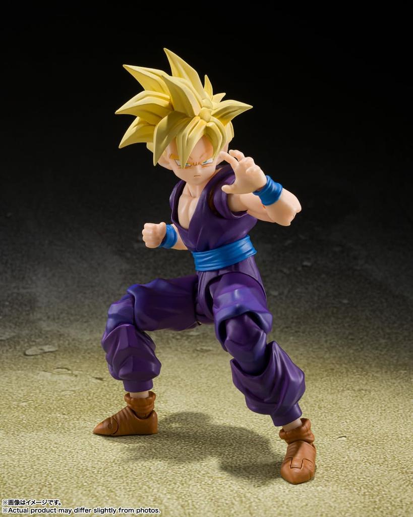 TAMASHII NATIONS S.H.Figuarts Dragon Ball Z Super Saiyan Son Gohan - The Warrior Beyond Goku - Approximately 110mm PVC & ABS & Cloth Painted