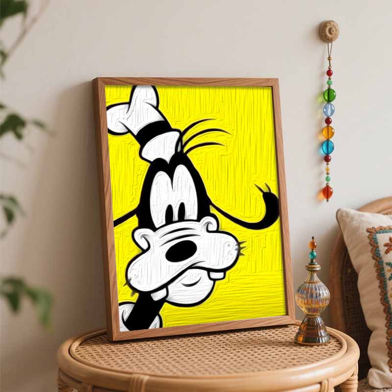 Disney Goofy Digital Oil Painting Diy Coloring Handpainted Handpainted Filling Home Decoration Gift Canvas Art Wall Decor Room Set