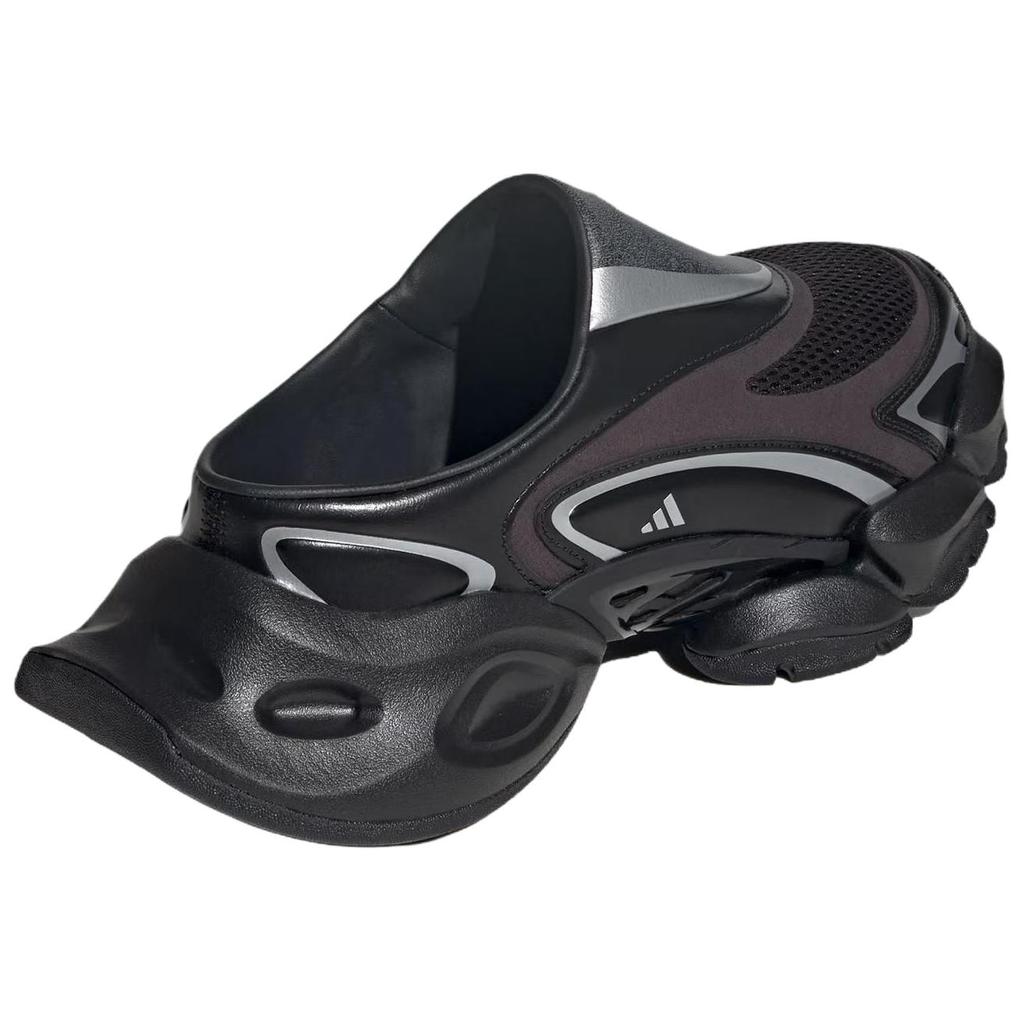 Adidas Xlg Runner Mule Comfortable Soft Casual Shoes Unisex Shoes Black Silver KJ9047