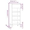 Shoe Rack Black 40 x 36 x 105 cm Engineered Wood