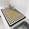 Kitchen Mat Absorbent Coffee Mat Dish Drying Mats Quick Dry Drain Pad Tableware Non-slip Draining Placemat Kitchen Faucet Rug