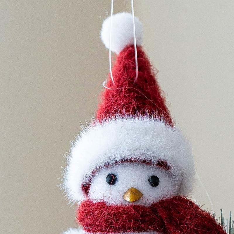 Lovely Fabric Christmas Bird Holiday Decorations For Couple Bedsides Table Desk Sofa Display