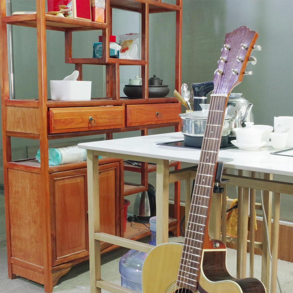 Guitar Neck Rest Cradles Desk Edge Clamps Nonslip Guitar Bass Holder Guitar Neck Cradles for Acoustics/ Electric Guitar