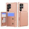 For Samsung Galaxy S24 Ultra Case Card Slot Kickstand Leather+TPU Reinforced Corner Phone Cover