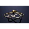ZAKOL Fashion Bow Zirconia Crystal  Adjustable Bracelet & Bangle for Women Brilliant CZ Party Zircon