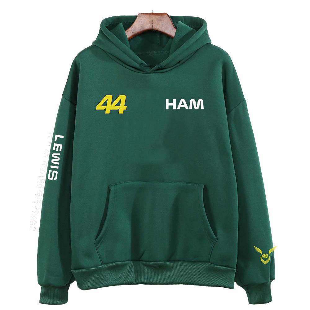 Hamilton 44 Hoodie Lewis Hamilton Racing Sweatshirts Unisex Modekleidung Langarm High Street Trainingsanzug Kapuzenpullover