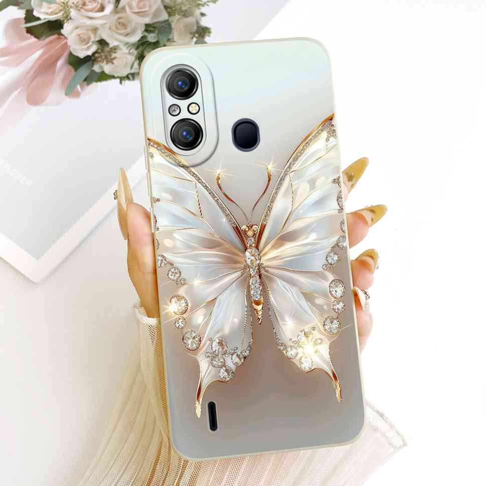For Itel A58 Case Itel A49 Cover Petty Butterfly Shockproof Phone Case For Itel A58 ItelA49 Back Cover Soft Silicone Fundas