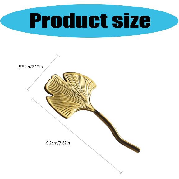 Stainless Steel Chopstick Holder Ginkgos Leaf Shaped Spoon Rest For Dining Table Cutlery Support Tableware Stand