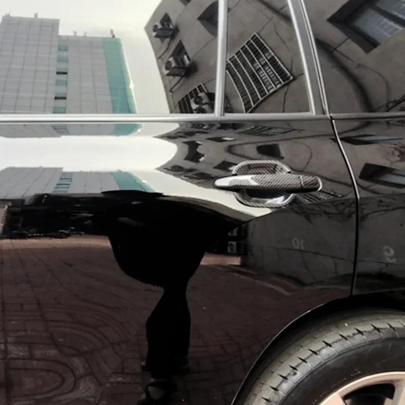 Kohlefaserbedruckte Auto-Außentürgriffabdeckung, Türschalen-Zierleiste für Toyota Land Cruiser Prado J120 2002 2005 2009