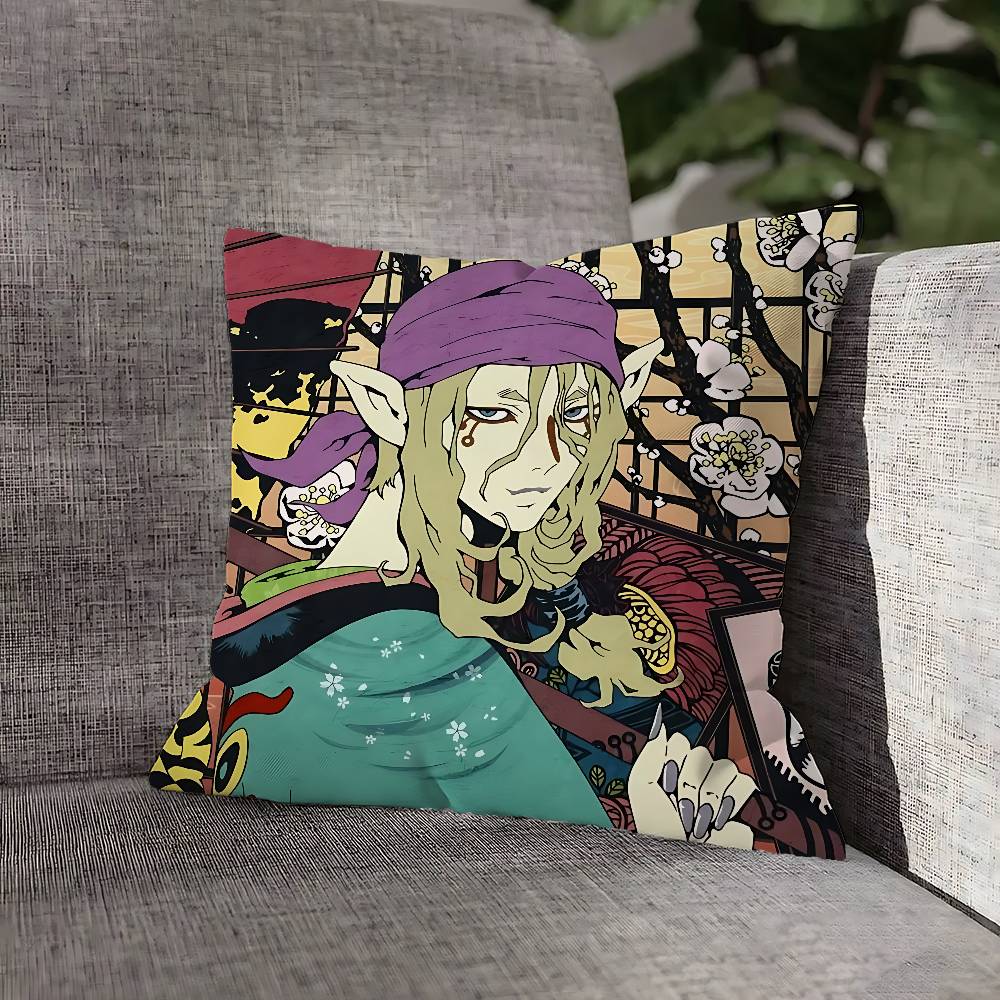 Medicine Seller M-Mononoke Throw Pillow Case For 55x55cm 30x30cm 50x50cm 45x45cm 40x40cm Square Chair Pillowcase Case