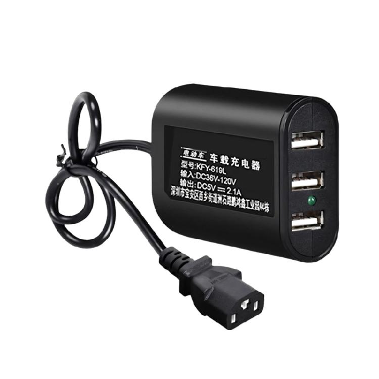

Durability Plastic 3 Port USB Power Converters USB Charging Adapter For Ebike Scooter With Automatic Polarity Detection 1