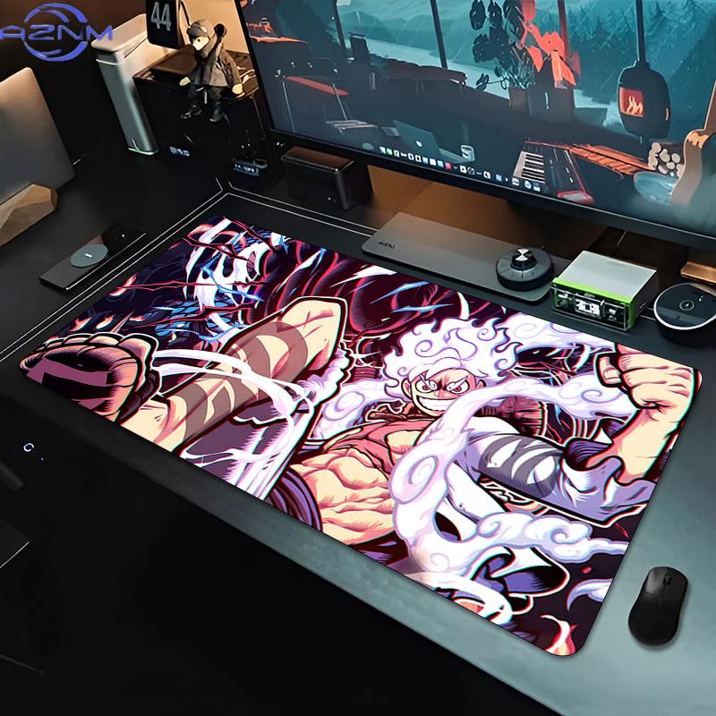 Oversized Wide Desktop Anime Mat one piece luffy Mouse Pad Large E-sports Gamer Mat Gaming Computer Keyboard Pad Rubber Mausepad