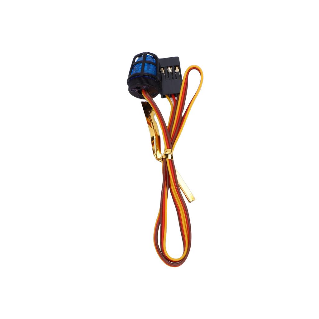 RC Flashing LED Lights with CH3 Control Mode Rotating Beacon Light for Construction Ambulance Vehicle Blue