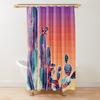 Rideau de douche Ombré Aquarelle Vert Sauge Tissu Polyester Imperméable Rideaux de Douche Modernes Décor de Salle de Bain Avec 12 Crochets