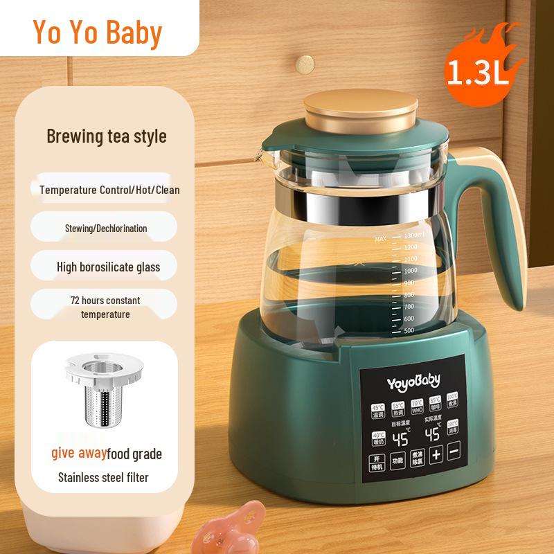 New Model Electric Kettle: Constant Temp Glass Tea Maker & Insulated Kettle