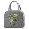 Portable Food Insulation for Traveling  Jungle Tiger Letter Printing Box Picnic Waterproof Oxford Zipper Insulation Lunch Bag