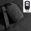 Suede Car Key Case Cover Shell Fob For For Honda Fit Lucky Vezel City Civic Jazz Brv Br-V Hrv Hr-V Freed Car Smart Key Bag