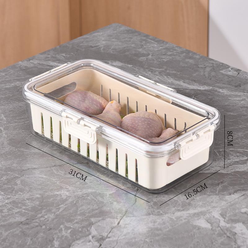 Kitchen Spice and Condiment Storage Box with Sealed Fresh-Keeping Compartments