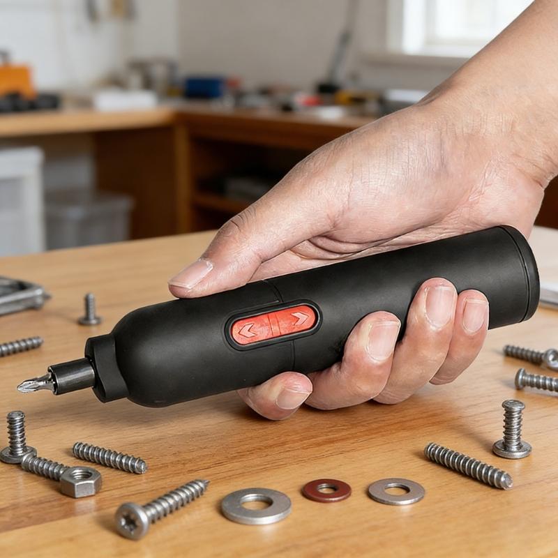 Mini Electric Screwdriver Set With 1500mAh Battery And 230rpm Speed For Home DIY Projects