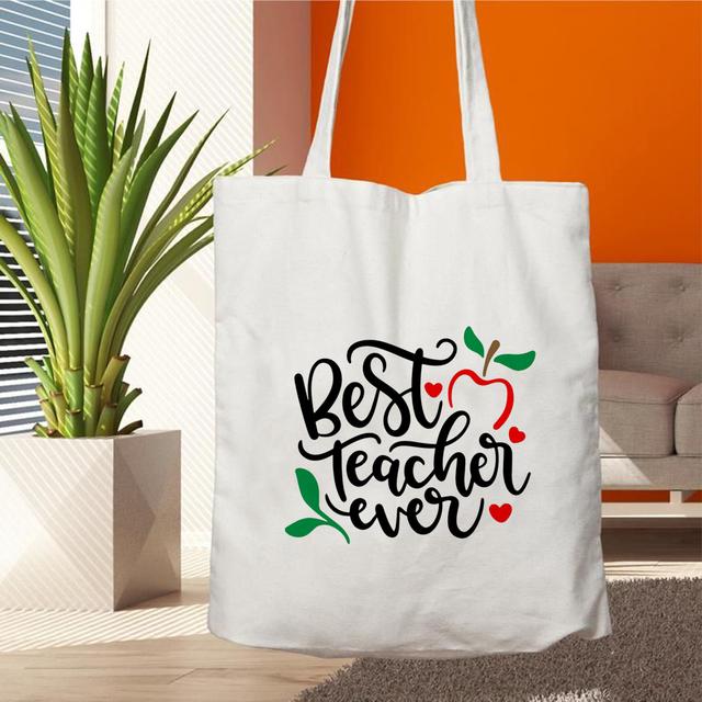 Ubuy Best Tote Bags For Teachers Buy Teacher Life Canvas Shopping