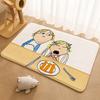 Charlie und Lola Anime Bodenmatte Fußmatte Weiche Flanell-Rutschfeste Tür-Teppich für Wohnzimmer