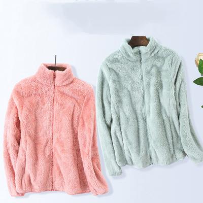 Plus-size Jesień Zima Modny Kardigan Kurtka Kobiety Aksamit Ciepły Zamek Jednolity Kolor Płaszcz Luźny Swobodny Polar Kurtka Sportowa