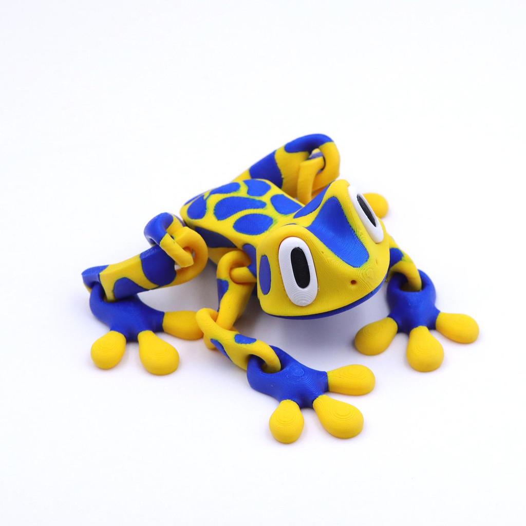 3D Printed Articulated Magnetic Tree Frog Toy Ornament