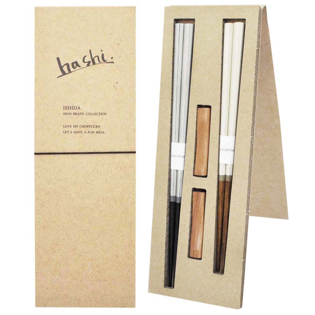 

Подставка для палочек для еды Ishida Couple Chopsticks Corte Ethical BOX Сделано в Японии 60194