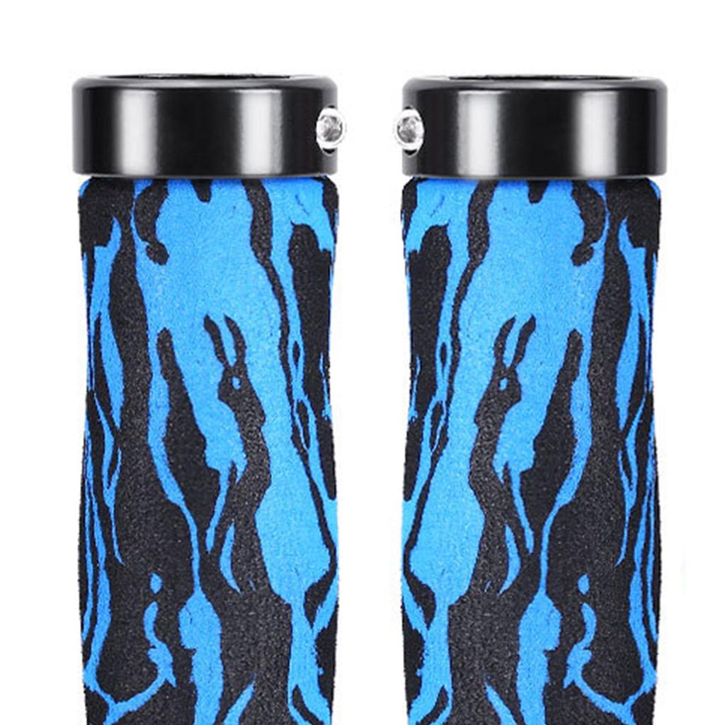 2Pcs Mountain Bike Handlebar Grips EVA Foldable Shock Absorption Anti Slip Bike Handle Bar Grips for Cyclists