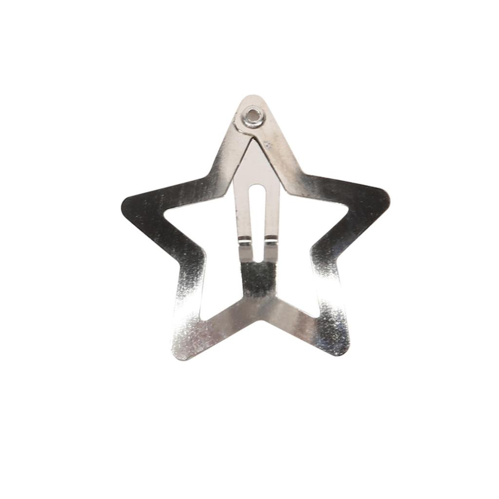 Colorful Kawaii Star Barrettes Sweet Girls BB Solid Star Hairclips Metal Snap Clip Headdress Hair Jewelry Gifts