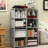 Freestanding 8 Cube Storage Vertical Tall Bookcase Shelf Book Organize 5-Tier Book Shelf  Bedroom