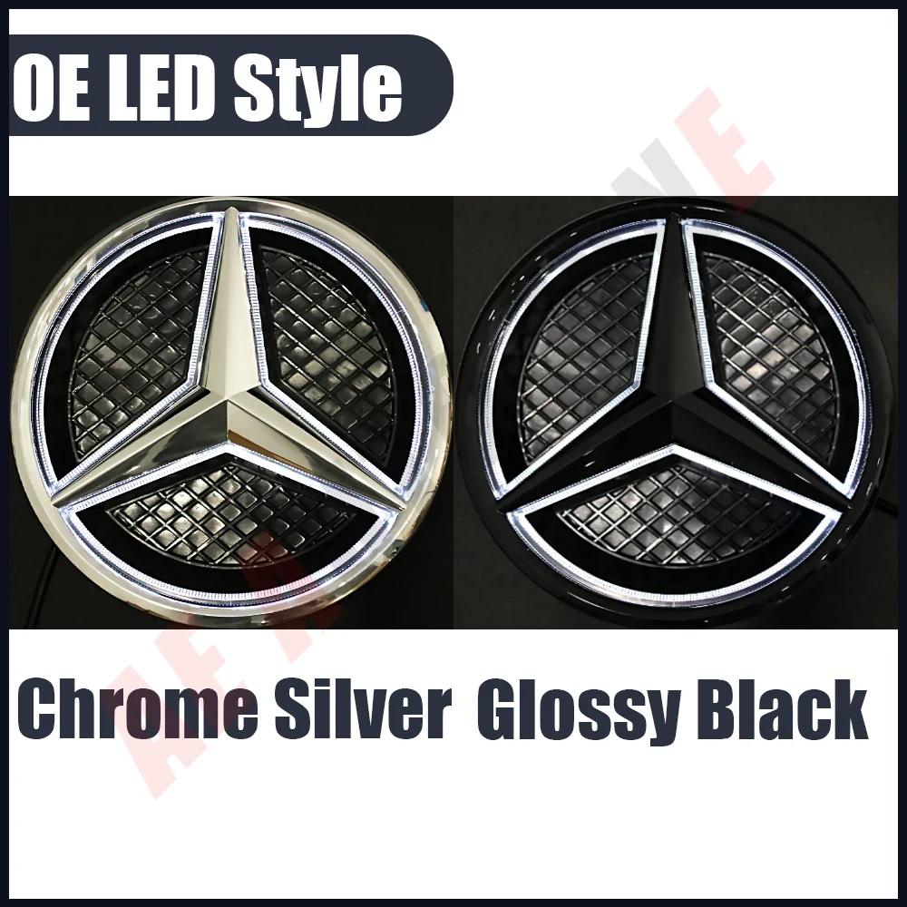 C200 E300 Heiß 2026 Passend für Mercedes Benz E-Klasse W213 2016-2020 E200 E250 E300 E350 E400 E43 E450 E500 Beleuchteter Frontgrill L