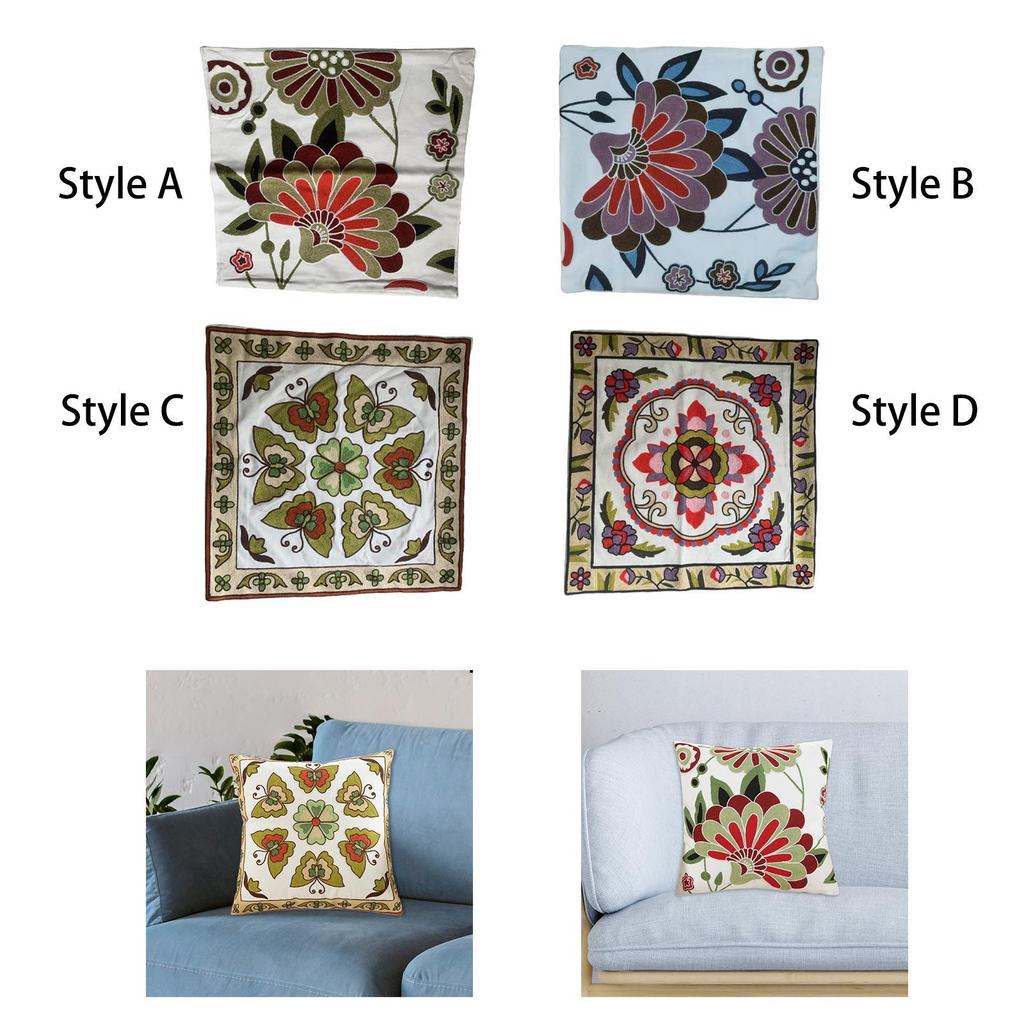 Floral Cushion Cover Cushion Case Creative Home Decor Throw Pillow Cover for Farmhouse Couch Bedroom Bedding Accessory Party