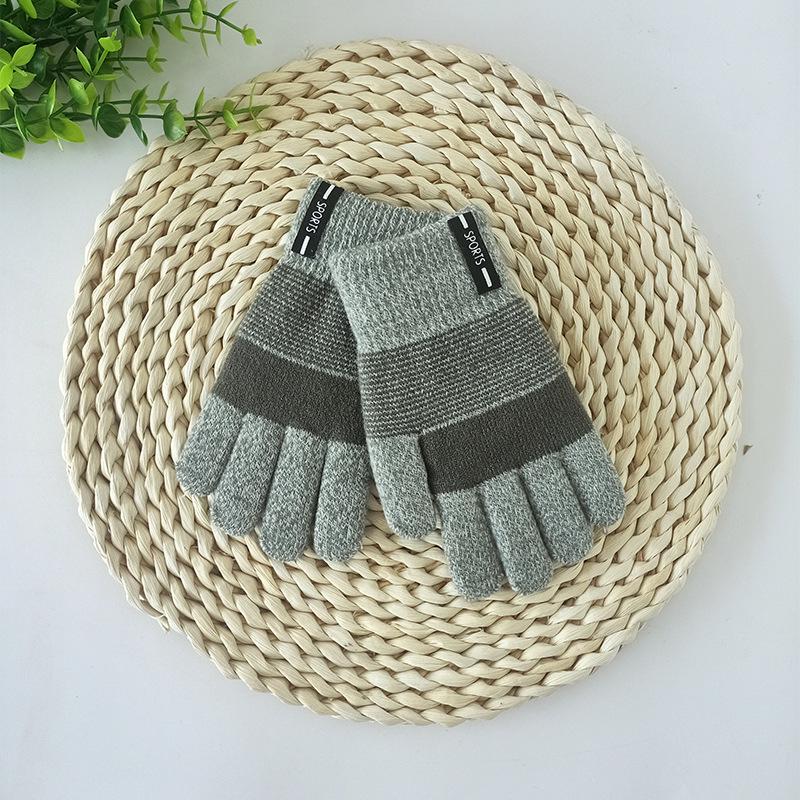 Newcomer Offer - Save 5 Yuan: Kids' Autumn/Winter Fingerless Knitted Velvet Gloves - Cute & Warm