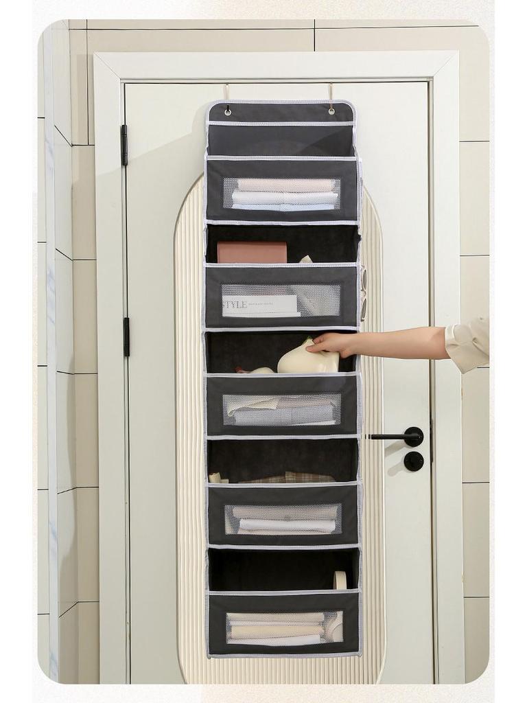 Veggmontert sammenleggbar hengende oppbevaringspose med vindu - Stor kapasitet for leker og diverse