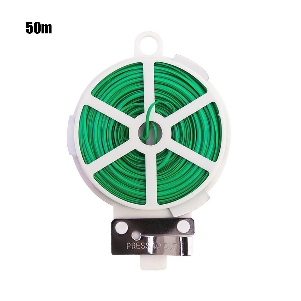 

50/100/200 м Садовые кабельные стяжки Стяжки для растений Стяжки для вьющихся растений Связка железной проволоки для цветов Ремень для поддержки растений