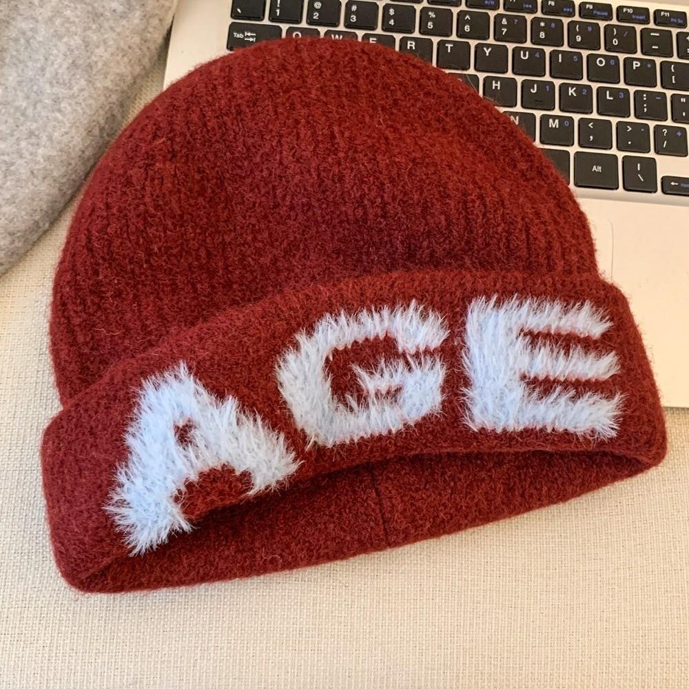 Ear Protection Knitted Beanie Hat Polyester Warm Earflap Beanie Hat For Women