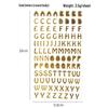 Gold & Silver Hot Stamping Letter & Number Stickers for DIY Photo Albums, Journals, and Diaries - 6 Styles Available