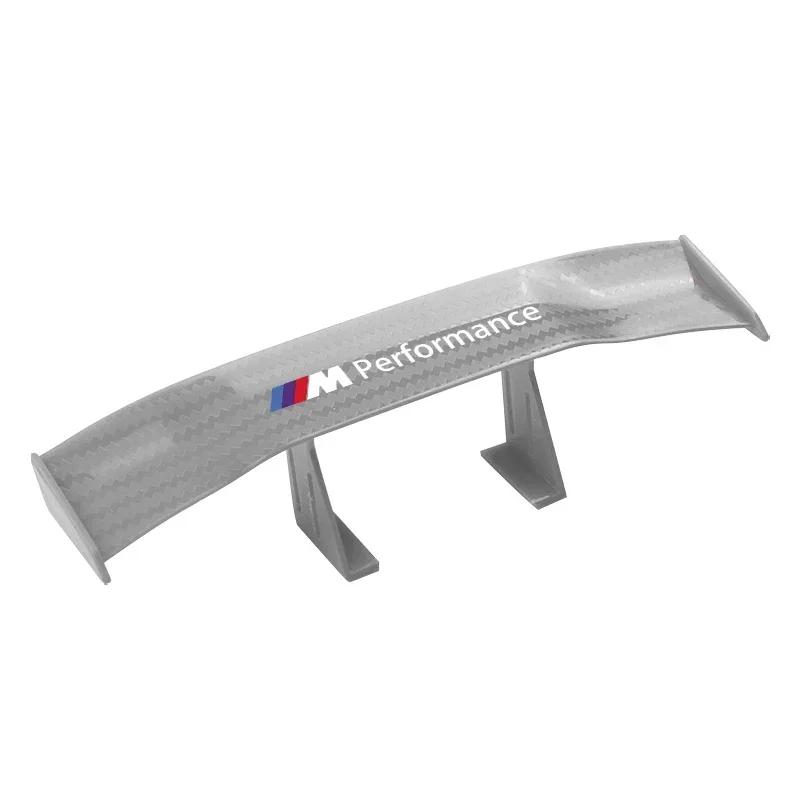 1pcs Carbon Fiber Car Mini Racing Rear Small Wing Spoiler For BMW X3 X5 M5 M3 E46 E90 E60 F10 E39 F30 E36 G30 E87 E70 E91 E30