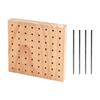Pegboard Organizer Flat Wooden Positioning Board for DIY Crafters, Craft Workspace 11*11cm