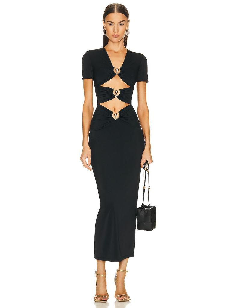 Sexy Black Cutout Bodycon Bandage Dress – Party Evening Gown